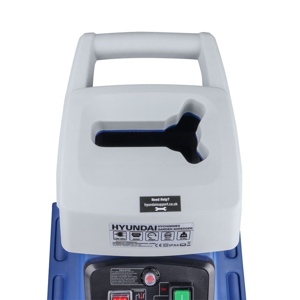 Hyundai Quiet Electric Garden Shredder, 2800w, 2.8kW, 230v | HYCH2800ES