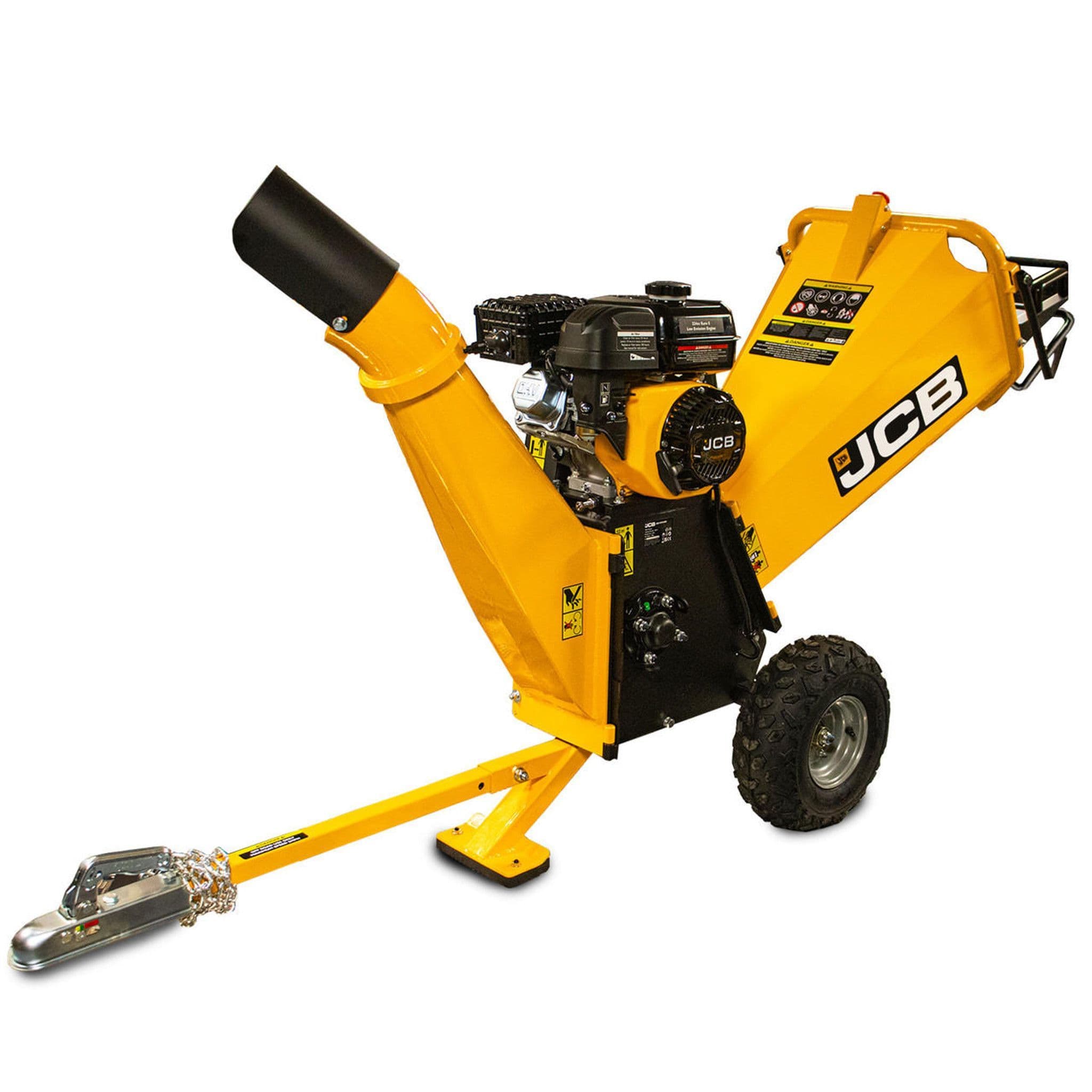 JCB 100mm /4 Heavy-duty Petrol Wood Chipper 7.5hp, 224cc 4-Stroke JCB-CH75100P