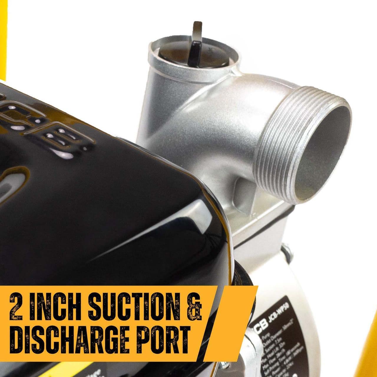 JCB 50mm 2 / 50mm Professional Petrol Water Pump, 466L/min, 7.5hp, 224cc, 4-Stroke | JCB-WP50