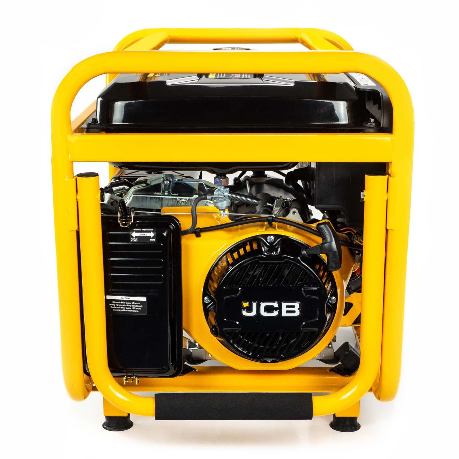JCB 7.9kW / 9.8kVA Petrol Site Generator, 115V / 230V 15hp 457cc / Electric Start | JCB-G8000PE