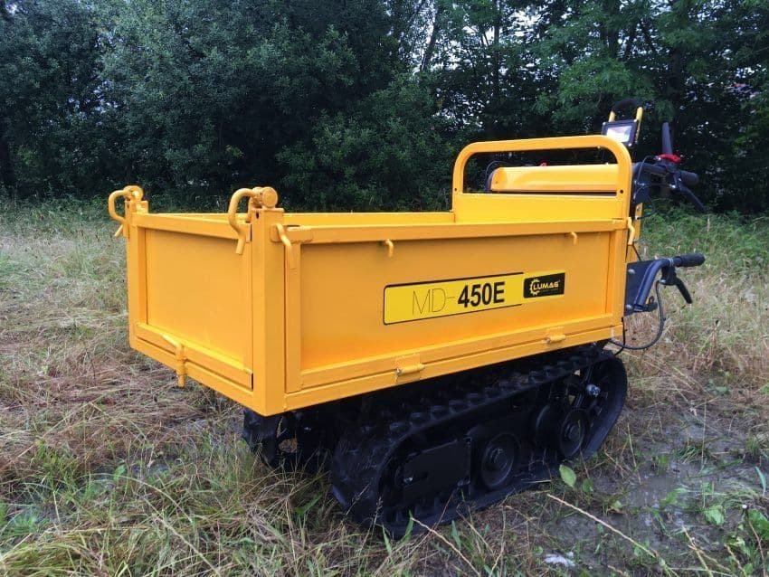 Lumag MD450E 450kg Electric Tracked Dumper with Manual Tip