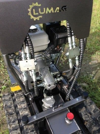 Lumag VH500GX 500kg Track Barrow with Petrol Honda Engine and Hydraulic Tip