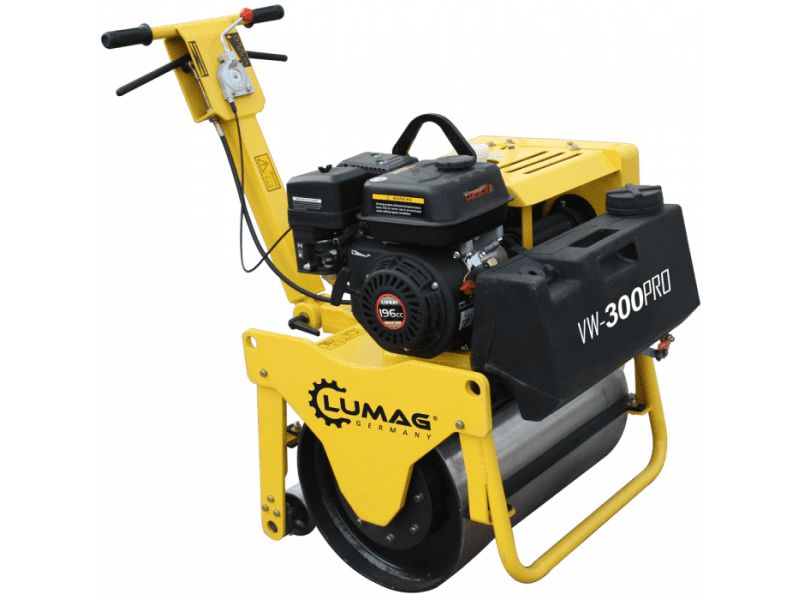 Lumag VW300PRO 266kg 600mm Wide Single Drum Roller