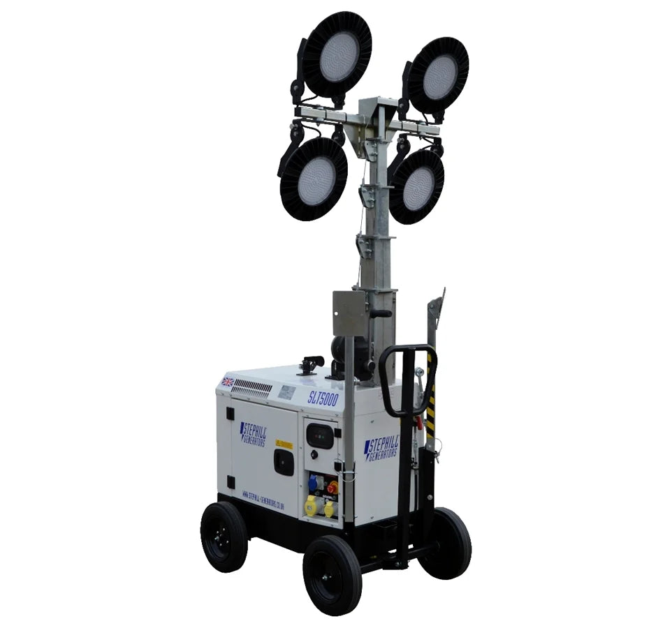 Stephill 800W LED Super Silent Mobile Diesel Generator Lighting Tower