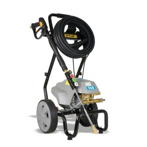 V-TUF HDC140 - 240v Professional Cold Electric Pressure Washer with Cage Frame - 1750psi, 140Bar
