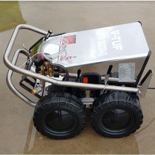 V-TUF RAPID SSC 240v All - Stainless Industrial Mobile Pressure Washer - 1500psi, 100Bar, 12L/min