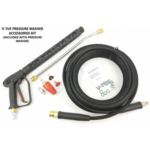 VTUF110 - 110v Compact, Industrial, Mobile Electric Site Pressure Washer - 1450psi, 100Bar, 12L/min