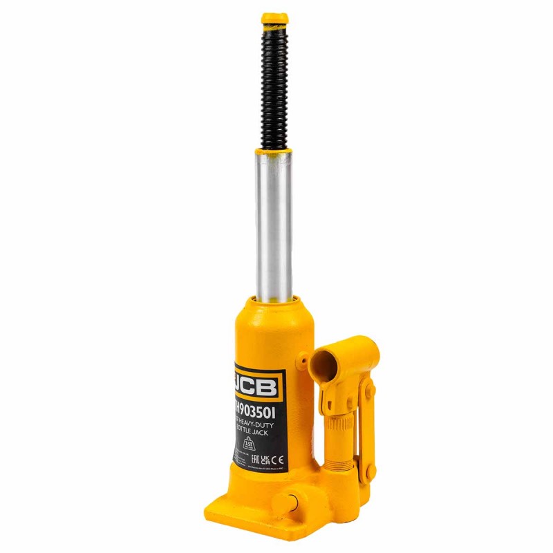 JCB 3.5 Tonne Heavy-Duty Automotive Hydraulic Bottle Jack, 372mm Maximum Lift | JCB-TH903501
