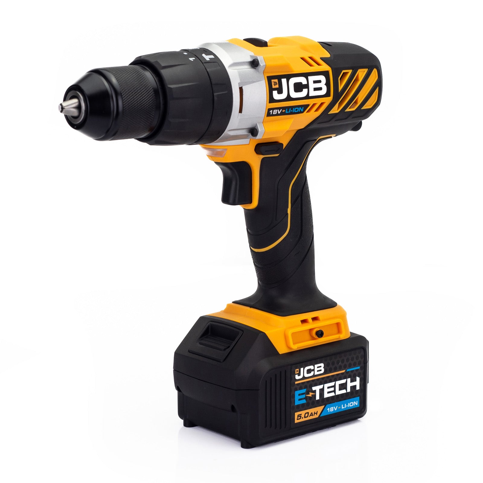 JCB 18V Combi Drill & Multi Tool Kit 2x 5.0ah Li-Ion Batteries, Fast Charger in 20" kit bag | 21-18MTCD-5