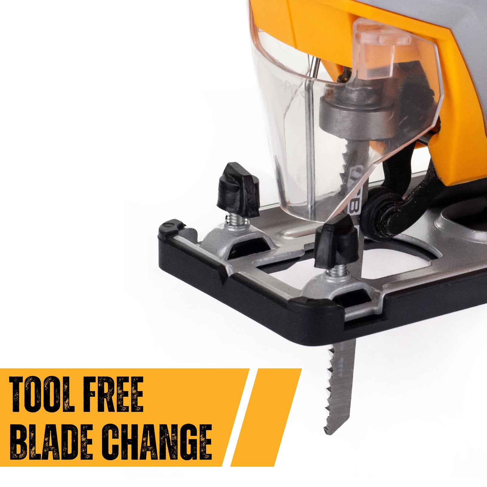 JCB 800W Electric Corded Jigsaw, 0-45 Degree Cutting Positions, 230V | 21-JS800