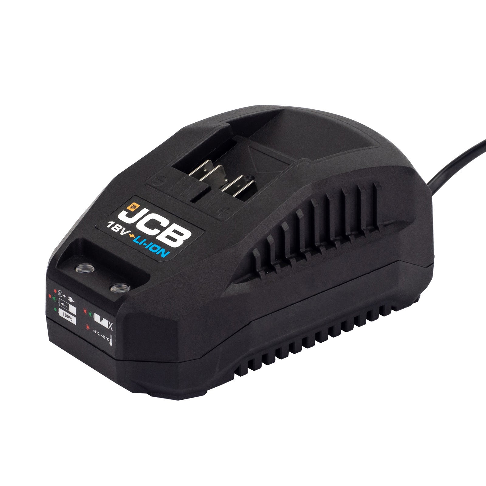 JCB 18V Cordless Router Kit with 3x Bases (Trimmer, Offset, Incline), 5.0ah Li-Ion Battery, Charger in 20" kit bag | 21-18RTKIT-5X-B