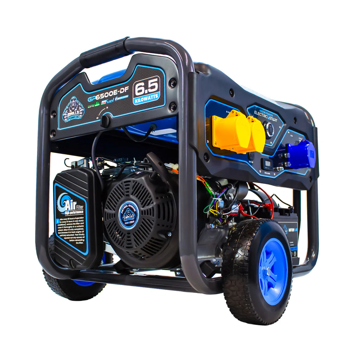 Gorilla Power 6500W Dual-Fuel (Petrol / Propane Gas) Generator with Electric & Wireless Remote Start | GP6500E-DF