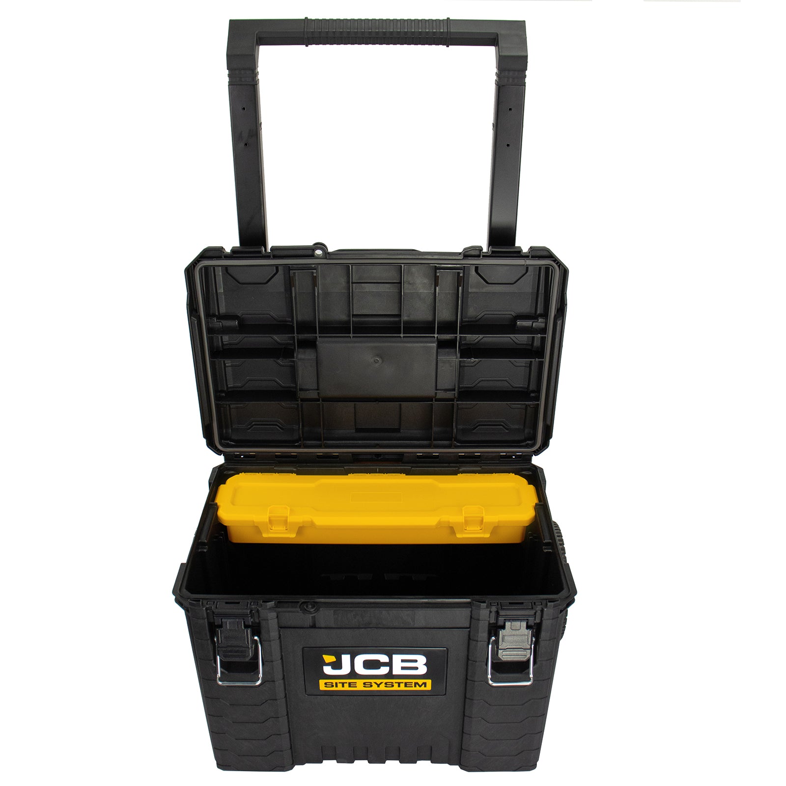 JCB Site System Rolling Tool Storage Base Box, 9'' Wheels, 57.5L / 72kg Capacity | JCB-SITESYS-C
