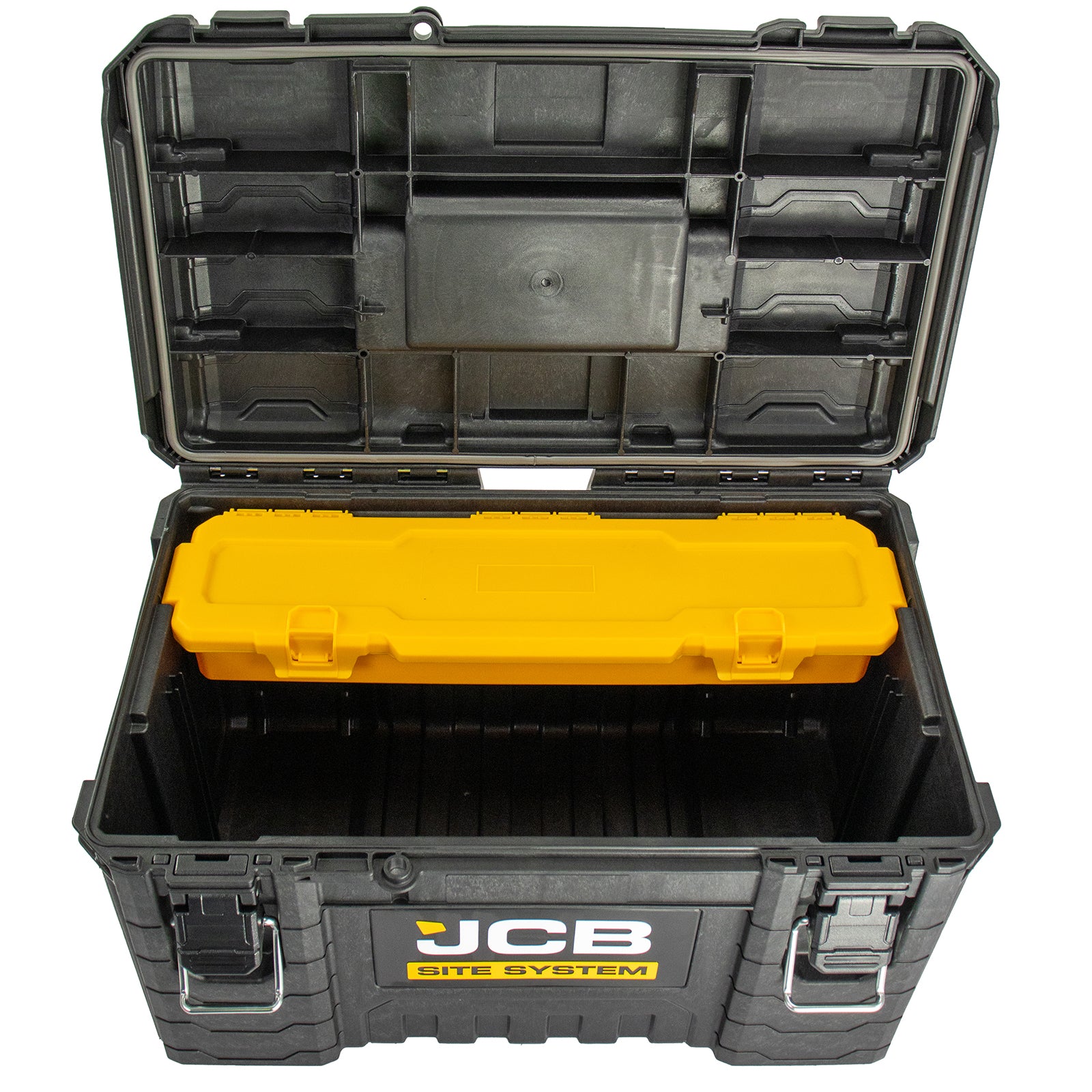 JCB Site System Tool Storage Box, 37.4L Volume, 54kg Capacity | JCB-SITESYS-TB