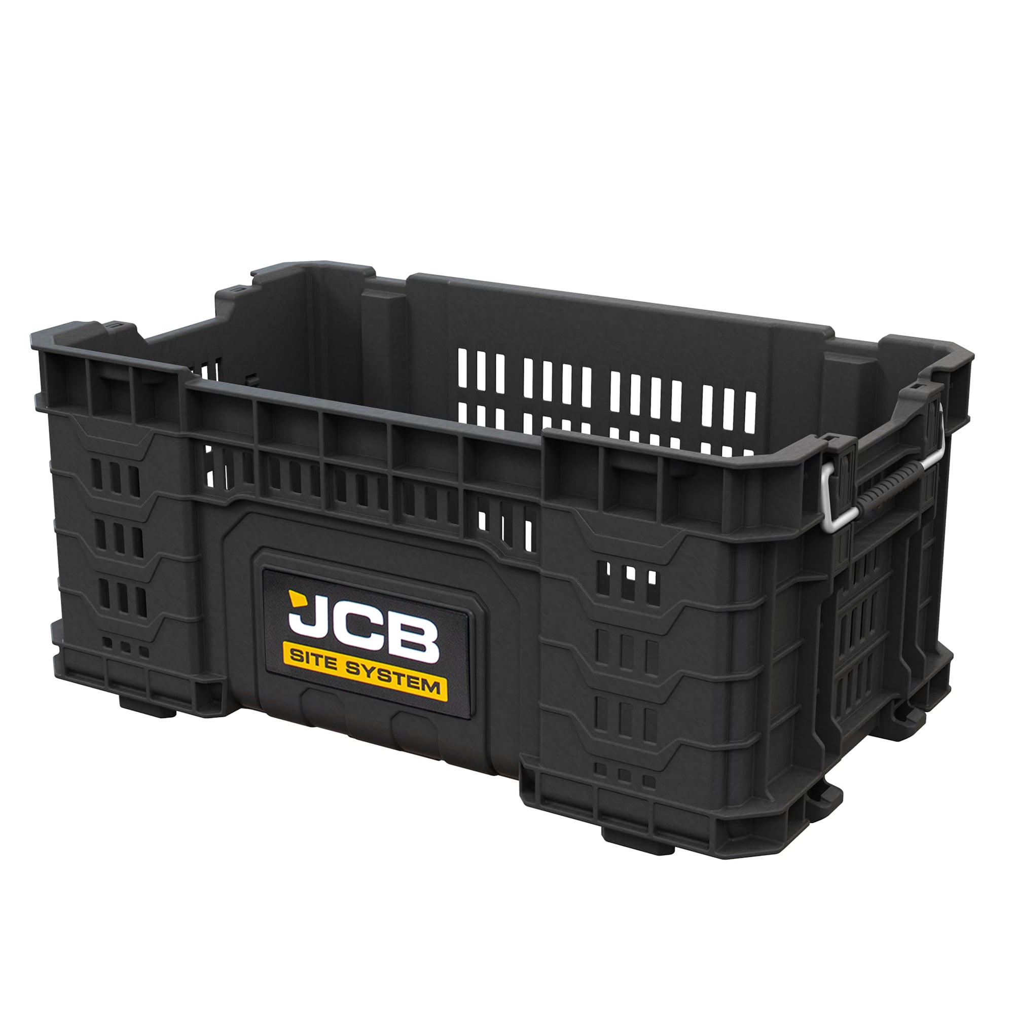 JCB Site System Crate, 30Kg Load, 33.8L Capacity, Tool Storage | JCB-SITESYS-CR