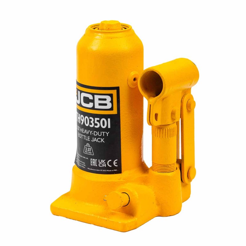JCB 3.5 Tonne Heavy-Duty Automotive Hydraulic Bottle Jack, 372mm Maximum Lift | JCB-TH903501
