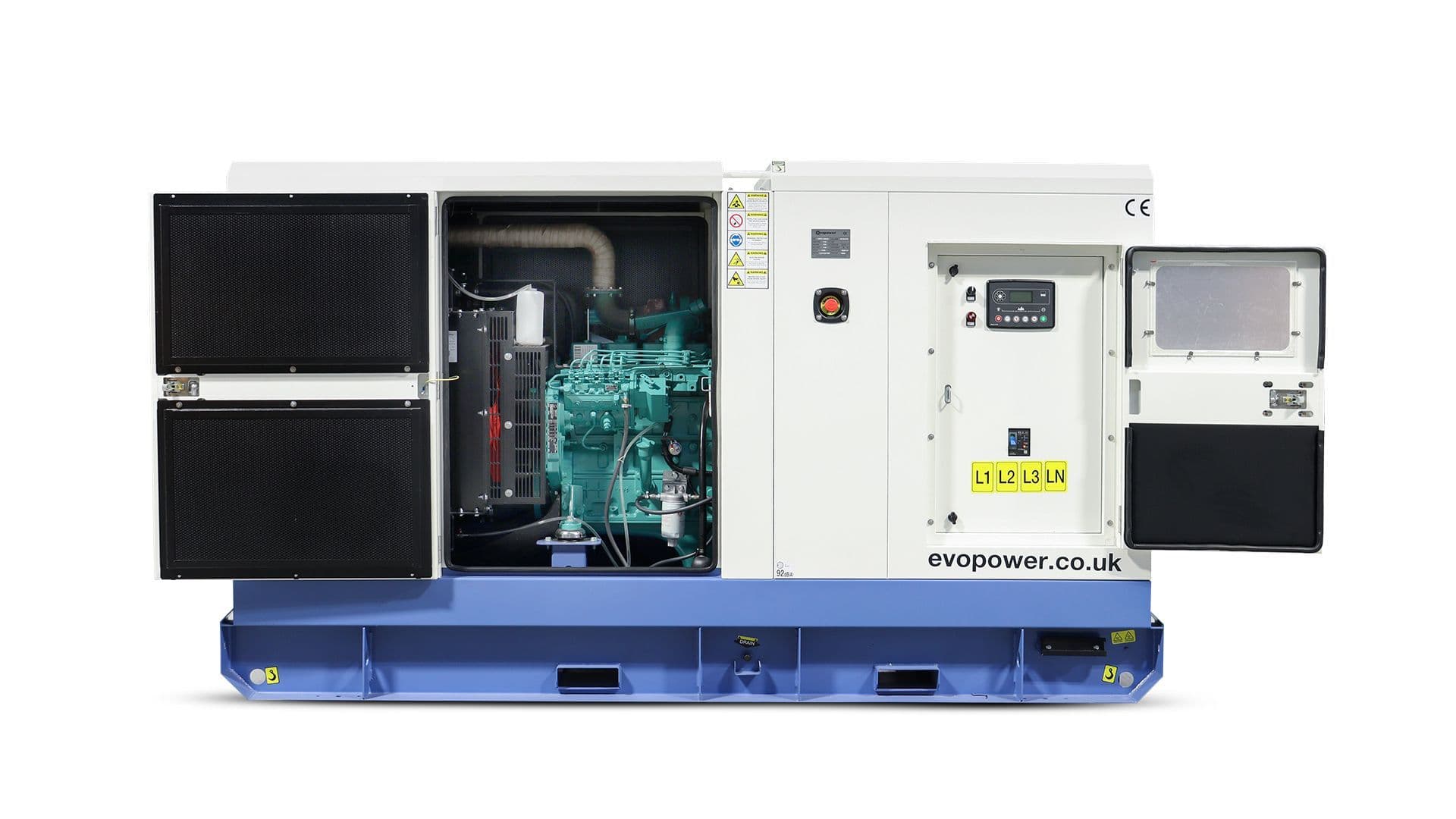 EVOPOWER 110KVA CUMMINS DIESEL GENERATOR 3 PHASE 400/230 UKC110ECO