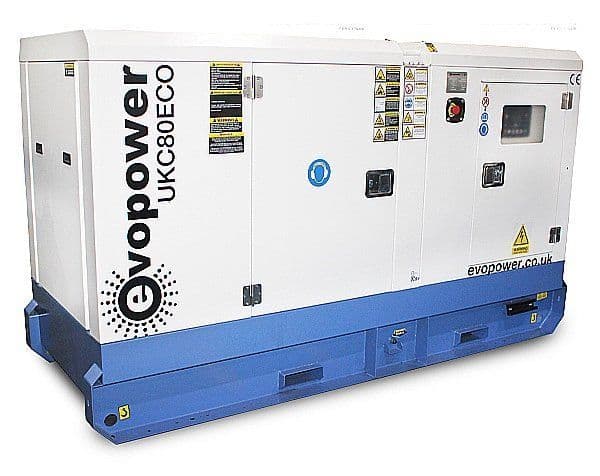 Evopower 80Kva Diesel Generator 3-Phase 400/230 Volt Output UKC80ECO