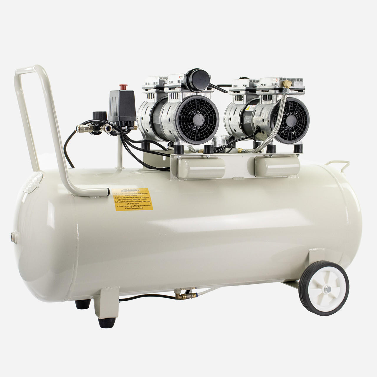 Hyundai 1500W 100L Oil Free Low Noise Electric Air Compressor 11CFM 145psi Direct Drive | HY275100
