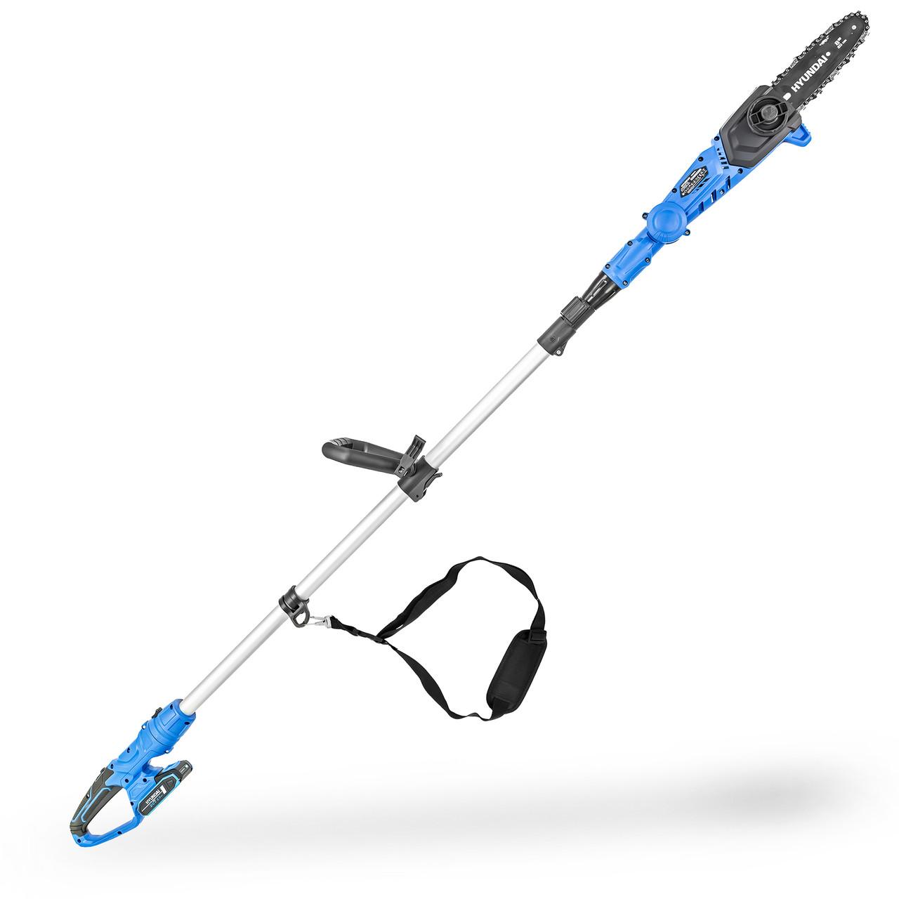 Hyundai 20V Cordless Pole Saw, 2Ah Battery and Charger, Lightweight and Telescopic Chainsaw | HY20CPS