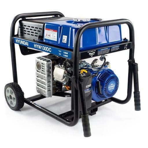 Hyundai 3.2kW / 4kVa Petrol Welder Generator, 120 Amp DC Welder HYW130DC