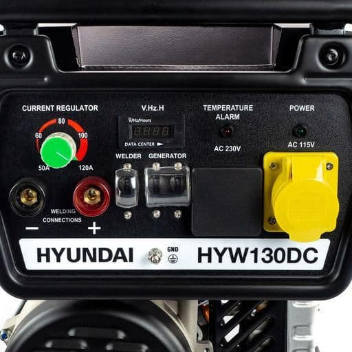 Hyundai 3.2kW / 4kVa Petrol Welder Generator, 120 Amp DC Welder HYW130DC