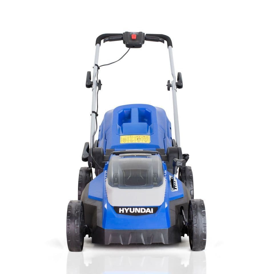 Hyundai 38cm Cordless 40v Lithium-Ion Battery Roller Lawnmower with Battery & Charger HYM40LI380P