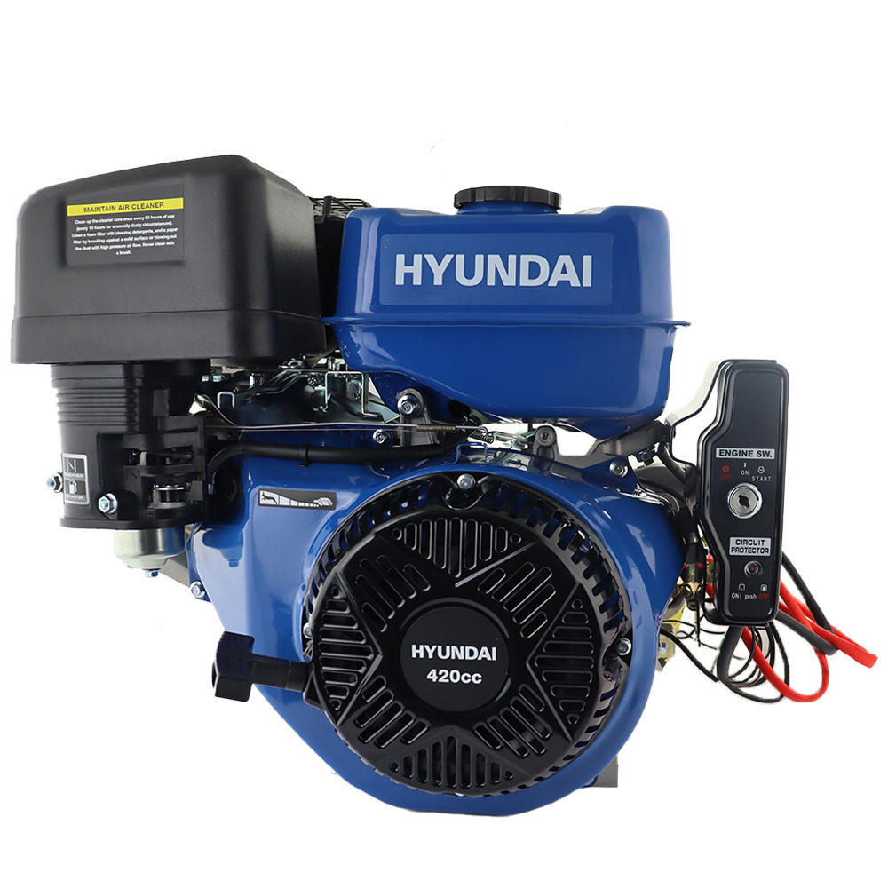 Hyundai 457cc 15hp 25mm Electric-Start Horizontal Straight Shaft Petro