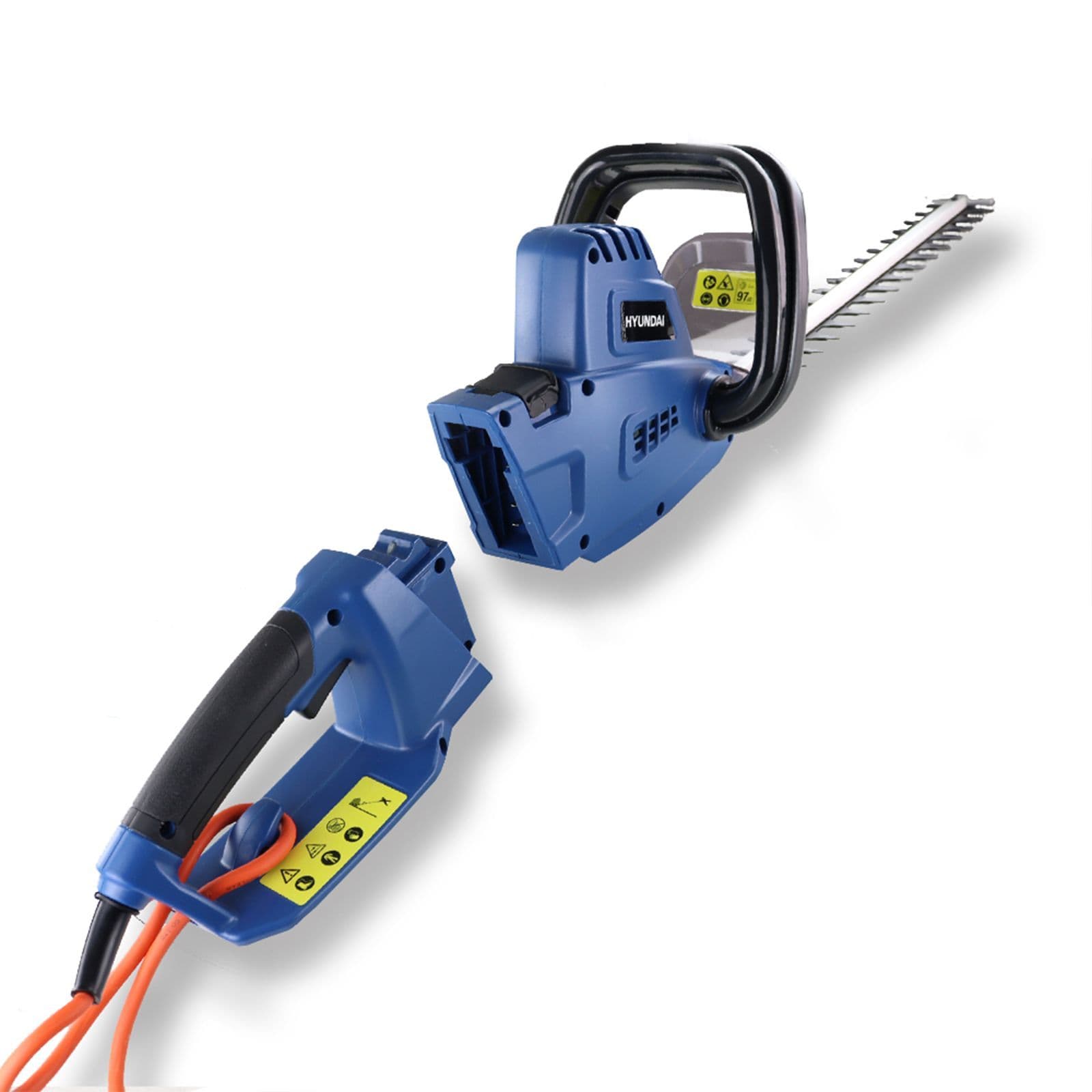 Hyundai 550W 450mm 2-in-1 Convertible Corded Electric Pole Hedge Trimmer/Pruner | HYP2HT550E