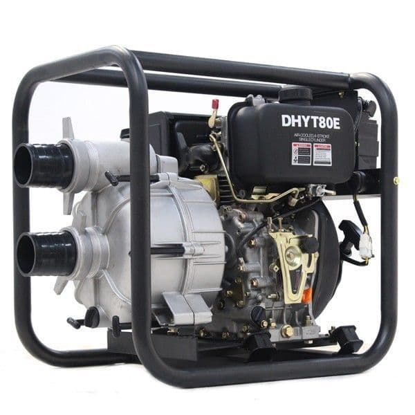 Hyundai 80mm 3&#x22; Diesel Trash Water Pump DHYT80E