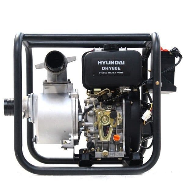 Hyundai 80mm 3&#x22; Electric Start Diesel Water Pump DHY80E
