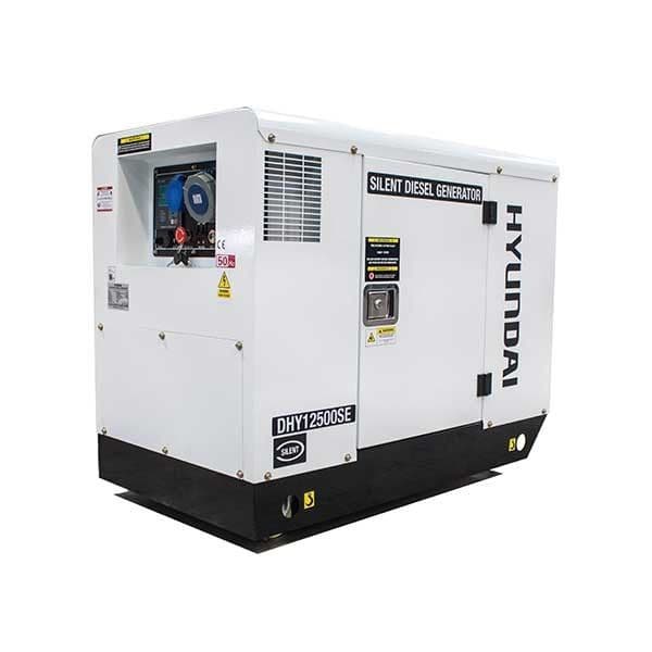 Hyundai DHY12500SE 10kW/12.5kVA 230v Mains Standby Silenced Diesel Generator