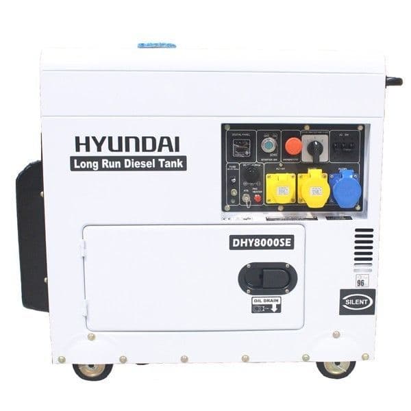 Hyundai DHY8000SELR 6kW Silenced Long Run Diesel Generator