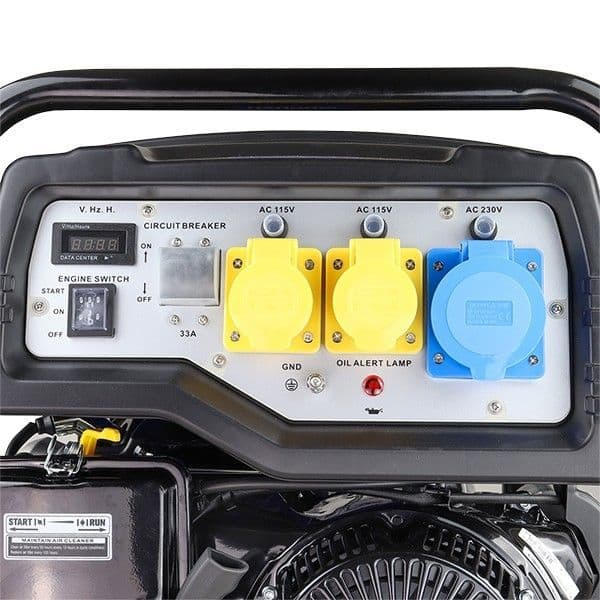Hyundai HY10000LEK-2 8kW / 10.6kVA* Recoil & Electric Start Site Petrol Generator