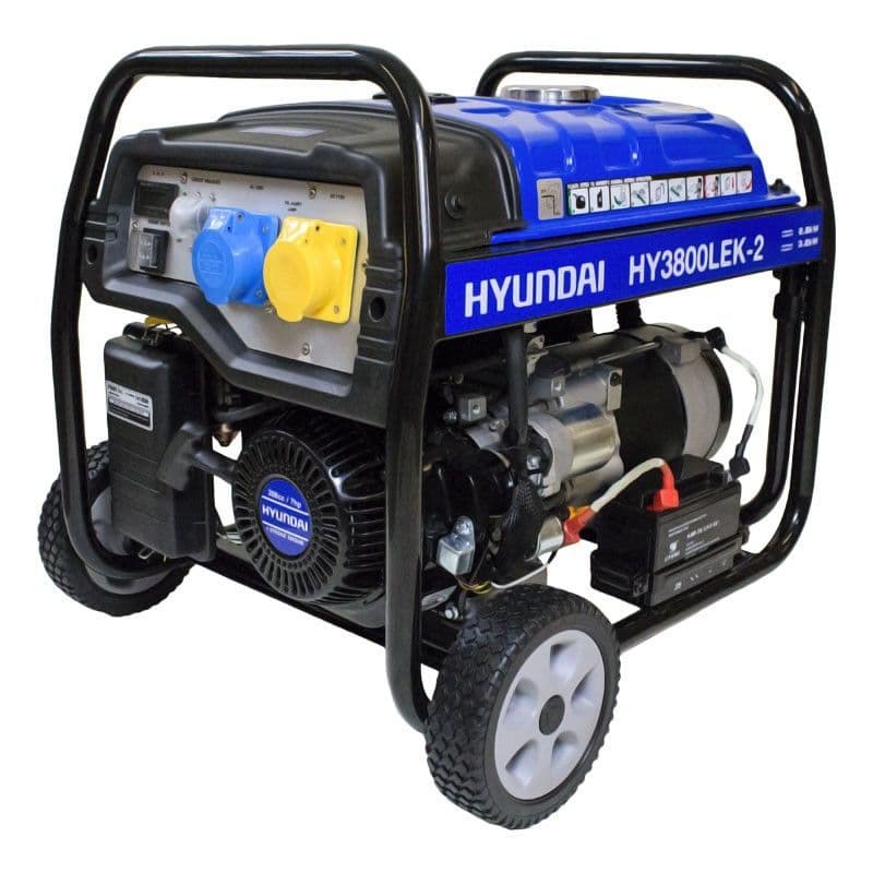 Hyundai HY3800LEK-2 3.2kW / 4.00kVa* Recoil Start Site Petrol Generator