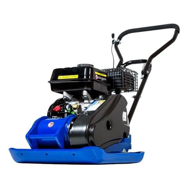 Hyundai HYCP9070 196cc Petrol Plate Compactor Wacker Plate & Free Wheel Kit & Paving Pad