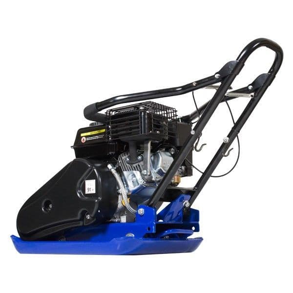 Hyundai HYCP9070 196cc Petrol Plate Compactor Wacker Plate & Free Wheel Kit & Paving Pad