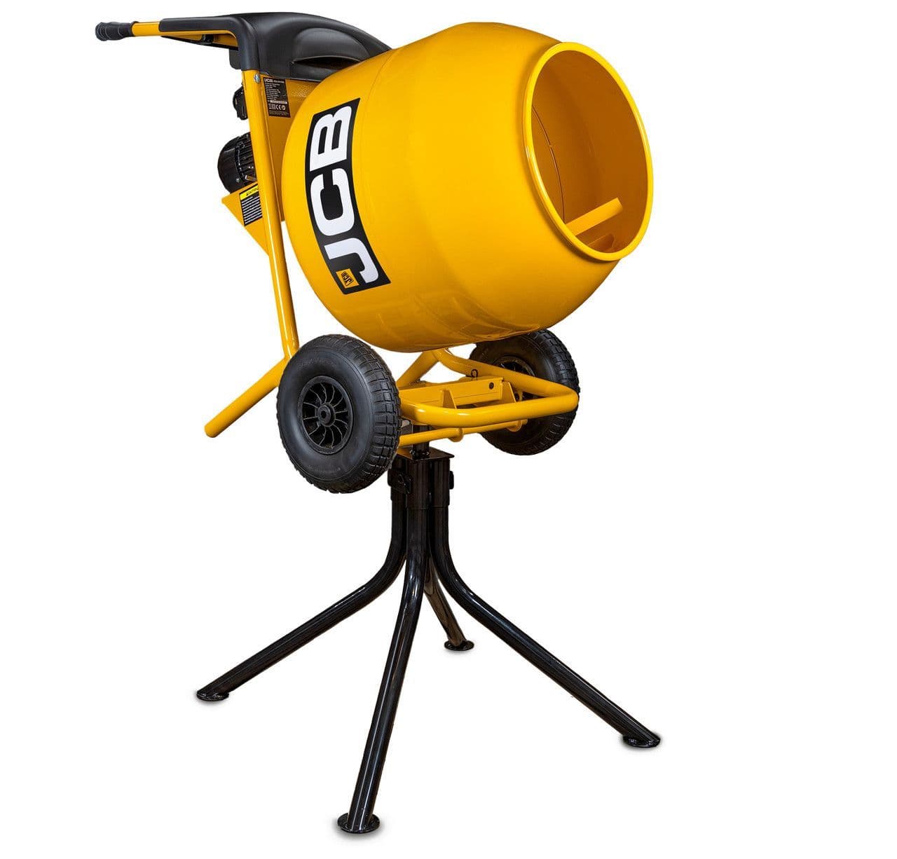 JCB 110V 134L Seam Welded Tip Up Cement Mixer 550W Electric Motor | JCB-CM150E-110