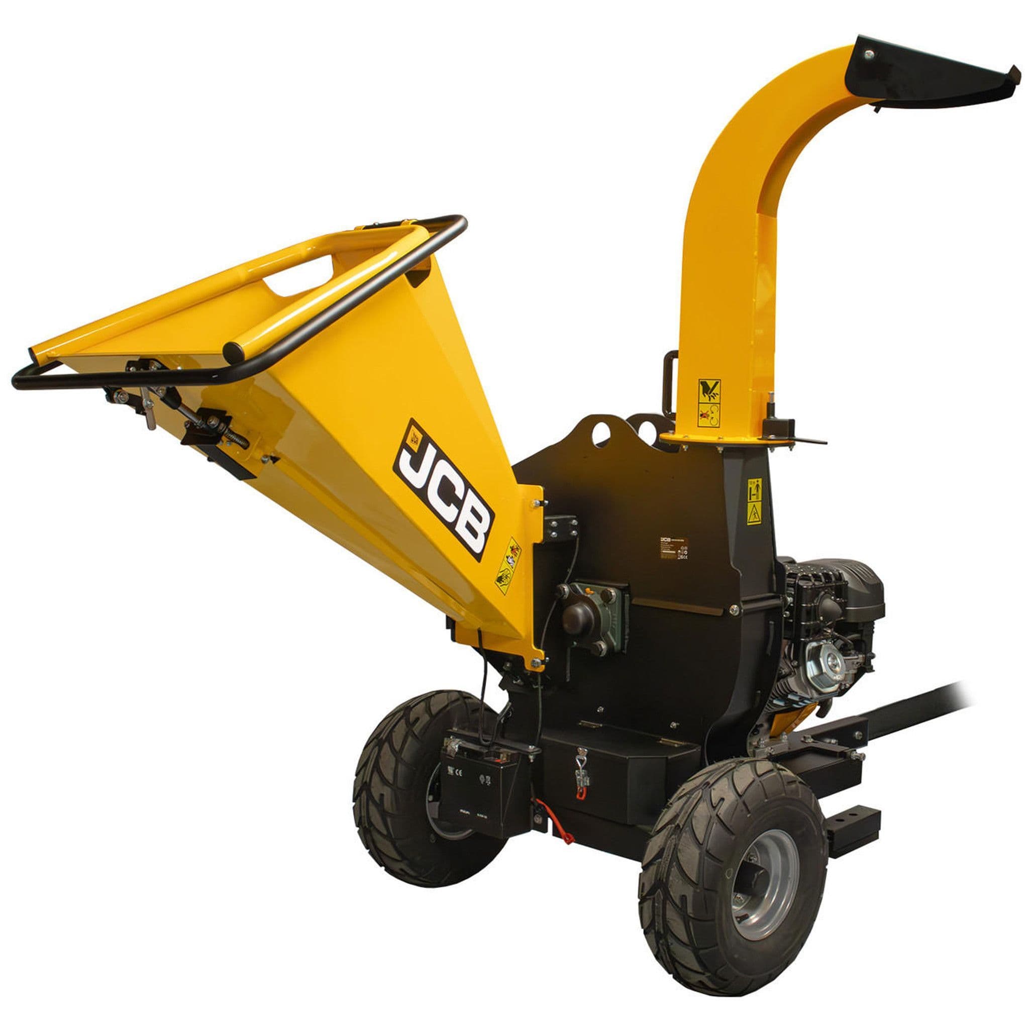JCB 120mm / 4.72 Heavy-Duty Petrol Wood Chipper 457cc, 15hp 4-Stroke, Electric Start JCB-CH150120PE