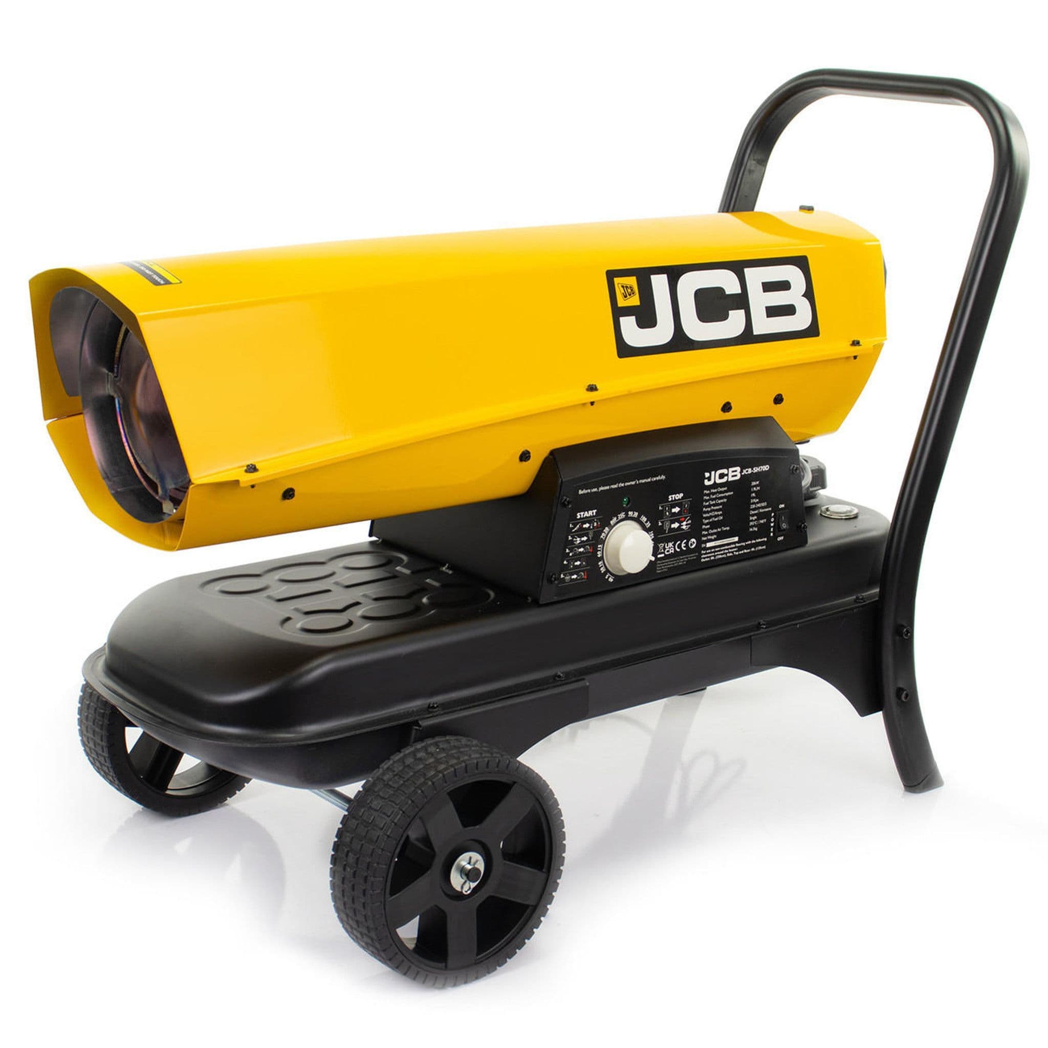 JCB 70,000BTU / 20kW Diesel Space Heater, 496m³ Coverage, Kerosene Or Diesel, Thermostat | JCB-SH70D
