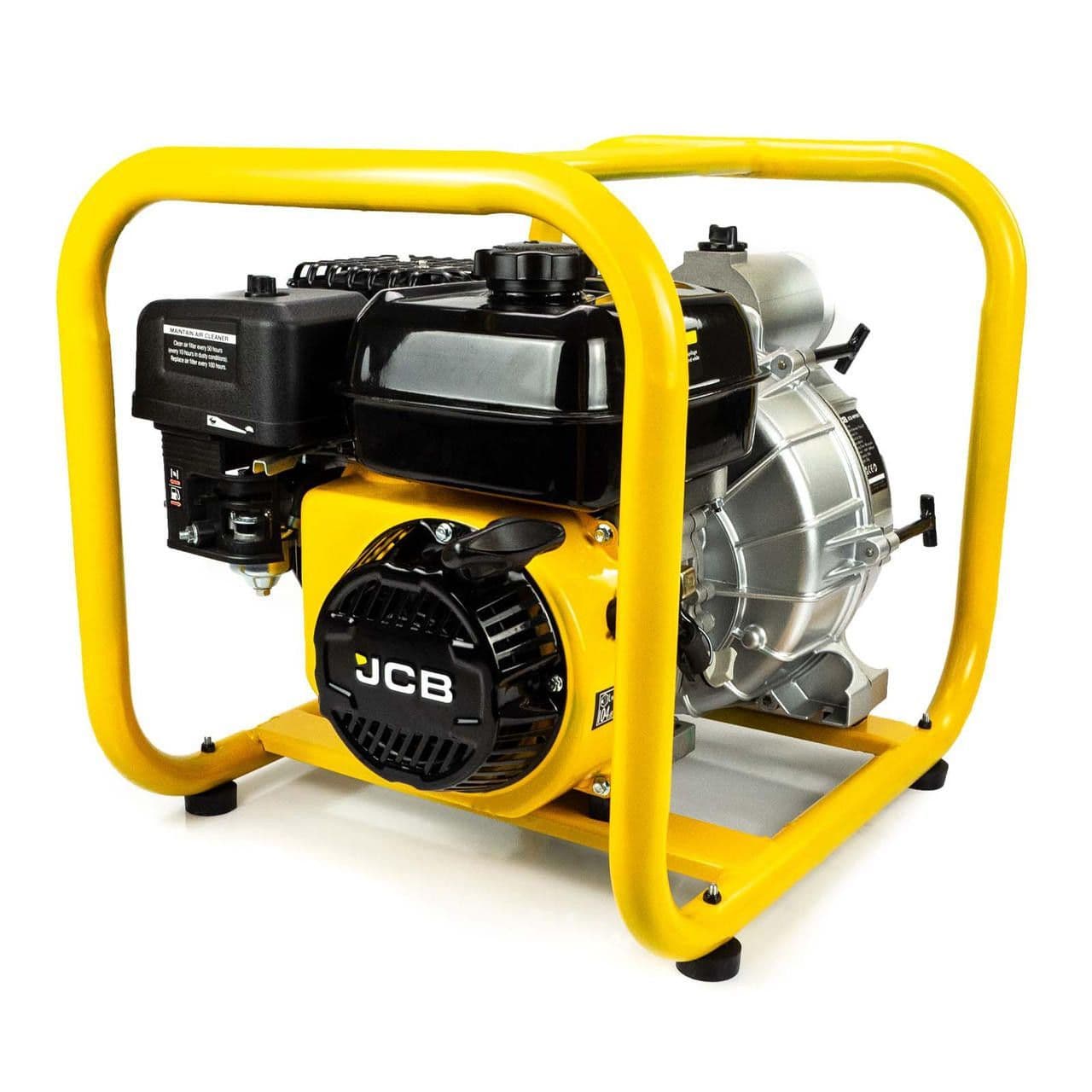 JCB 80mm 3 / 75mm Professional Petrol Trash / Dirty Water Pump, 1000L/min, 7.5hp, 224cc, 4-Stroke