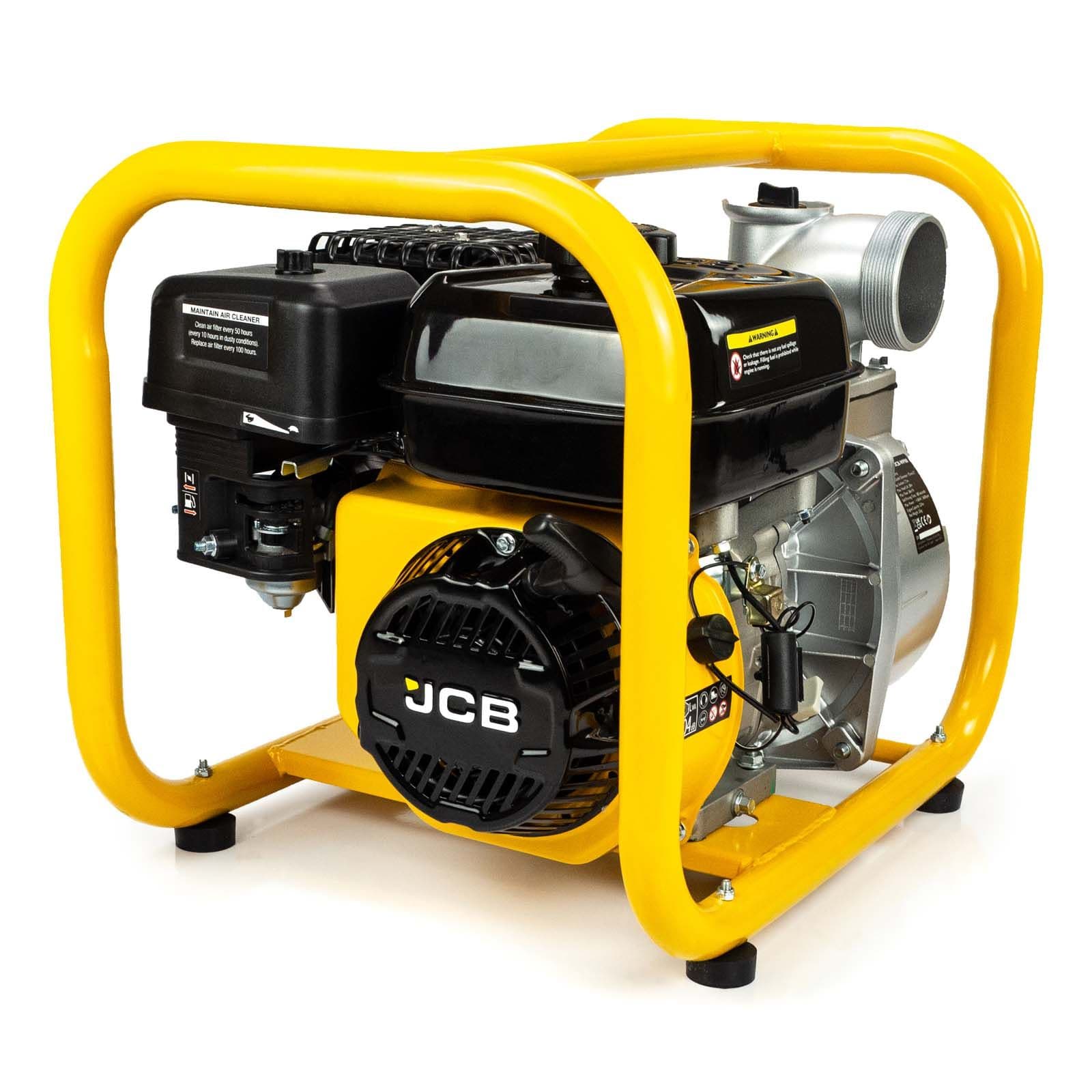 JCB 80mm 3 / 75mm Professional Petrol Water Pump, 966L/min, 7.5hp, 244cc, 4-Stroke | JCB-WP80