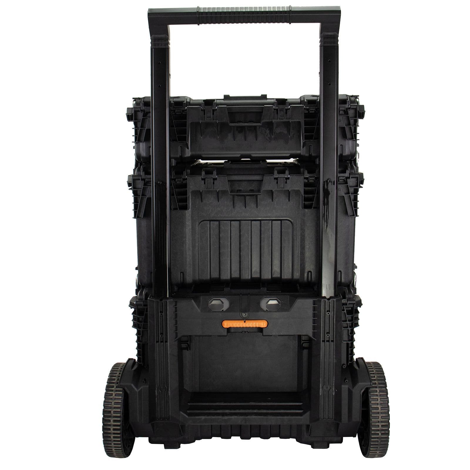 JCB Full Site System 3-Piece Modular Tool Storage System with Organiser, Trolley | JCB-SITESYS-ST