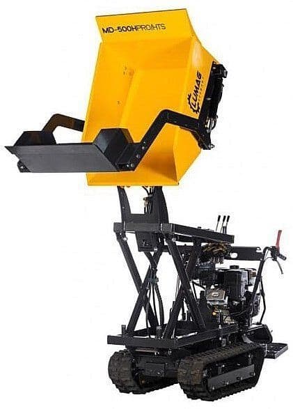 Lumag MD500HPROHTS 500kg Tracked Mini Dumper with High Tip & Shovel