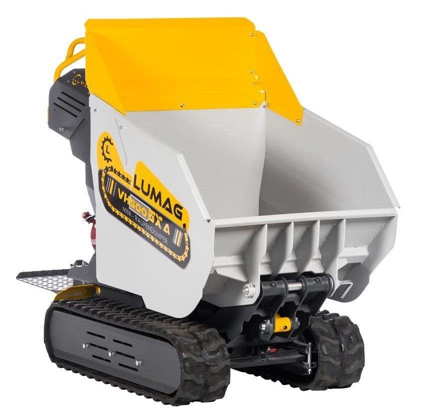 Lumag VH500A 500kg Track Barrow with Petrol Loncin Engine and Hydraulic Tip