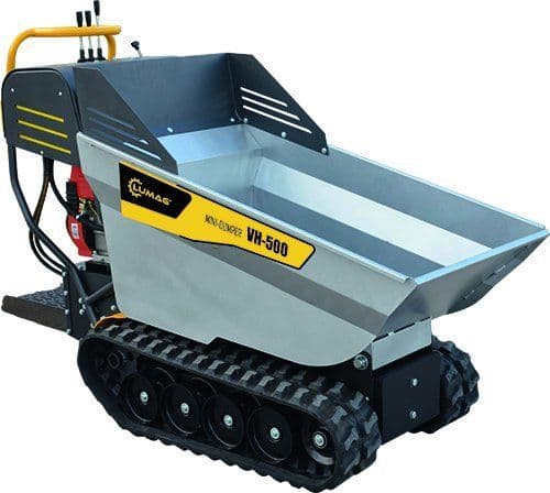 Lumag VH500GX 500kg Track Barrow with Petrol Honda Engine and Hydraulic Tip