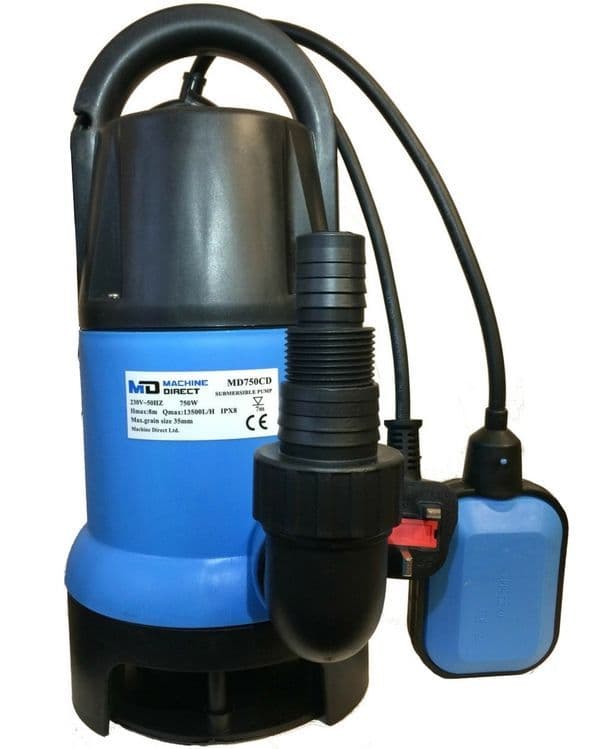 MD Electric Submersible Clean & Dirty 750w Water Pump MD750CD