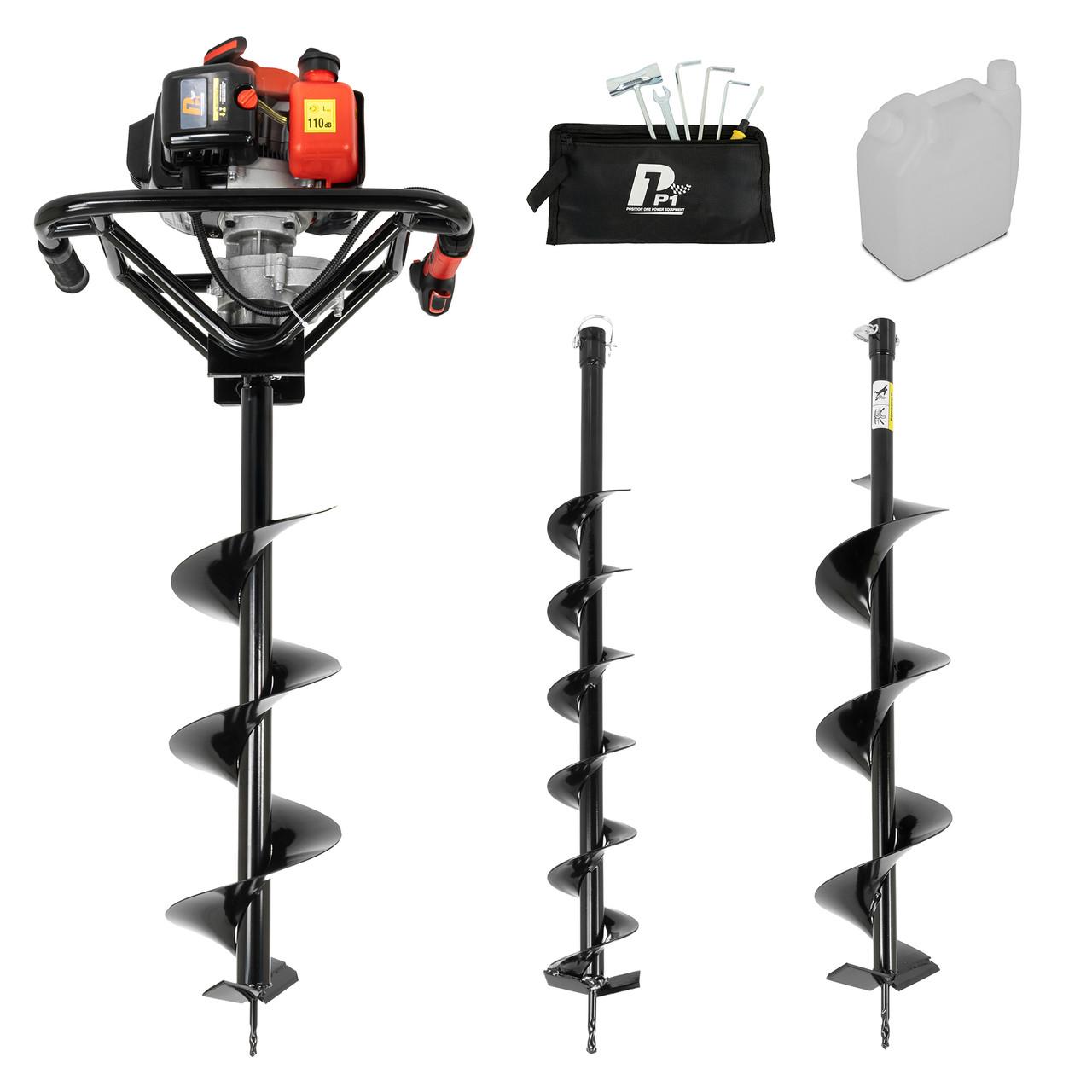 P1PE 56cc Petrol Earth Auger – Post Hole Borer & Ground Drill (P1-EA560)
