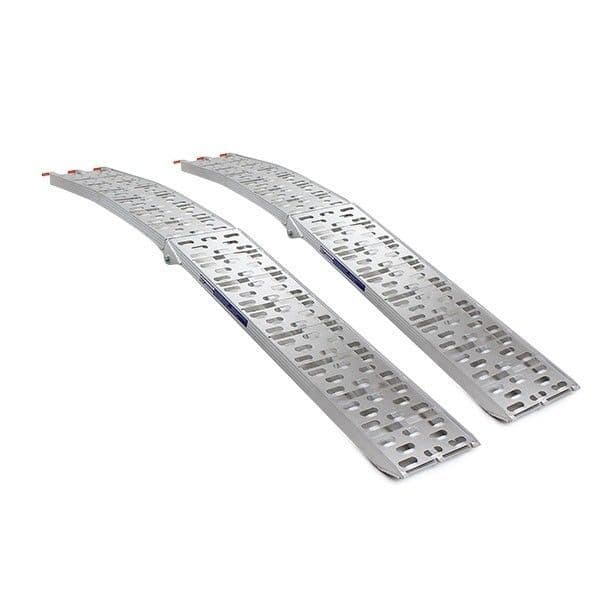 Pair Folding Aluminium Van / Trailer Loading Ramp 225cm Length x 28cm Wide Capacity Up To 340Kg 2pcs