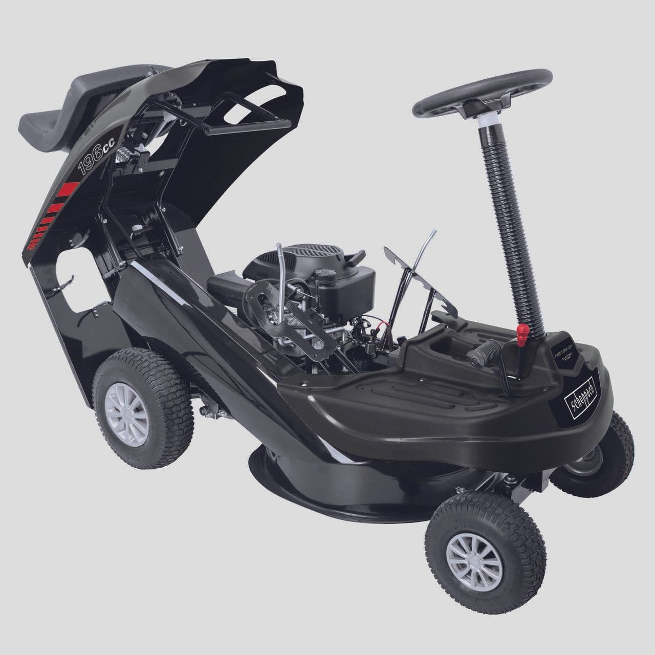 Scheppach 61cm Compact Petrol Ride-on Mower, 24'' Cut | MR196